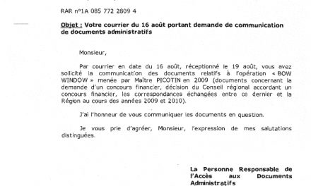 Info-sectes Aquitaine reclus de Montflanquin  » BOW WINDOW » Financement Region Aquitaine